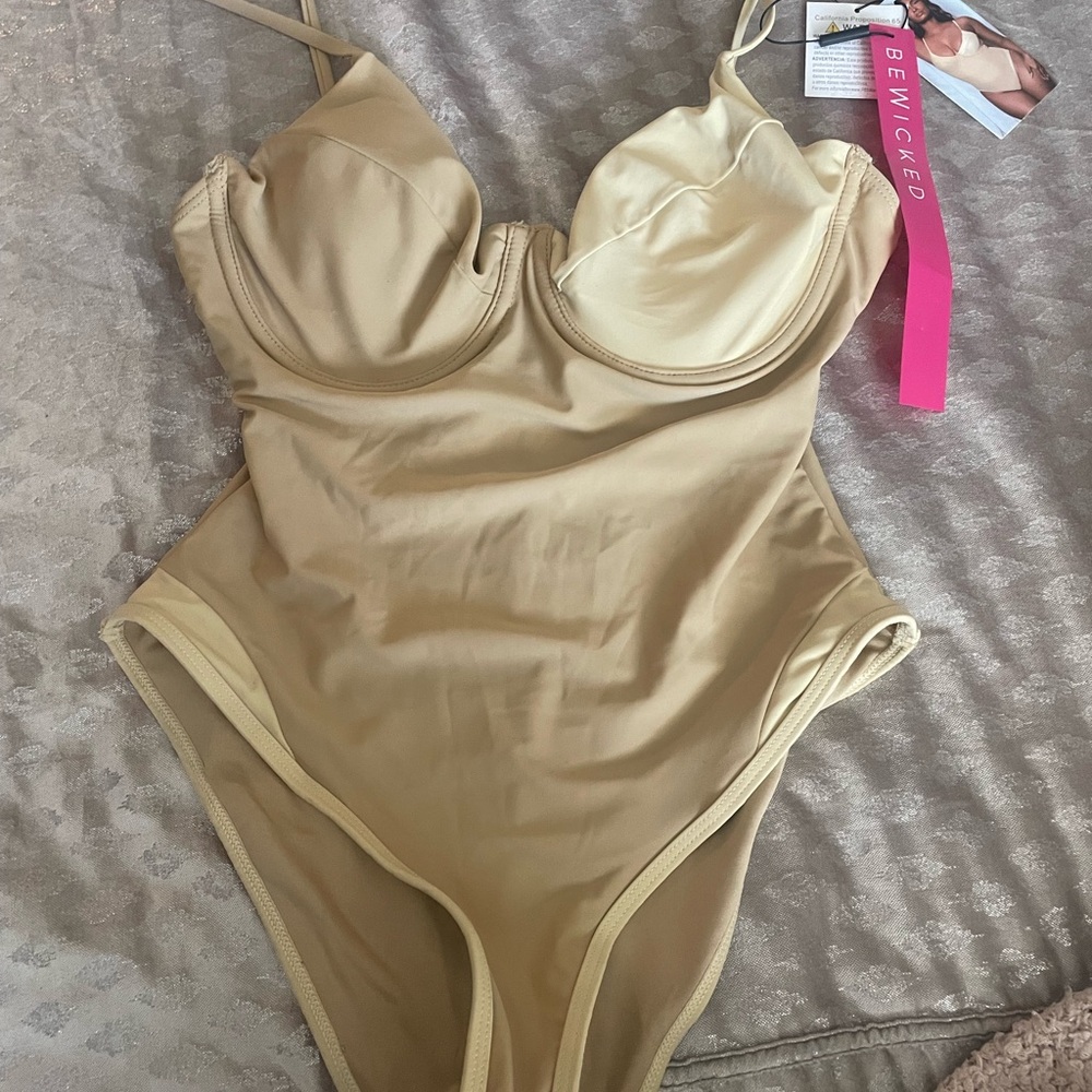 SOLD ❤️ Fenty Beauty Cream One-Piece Swimsuit
